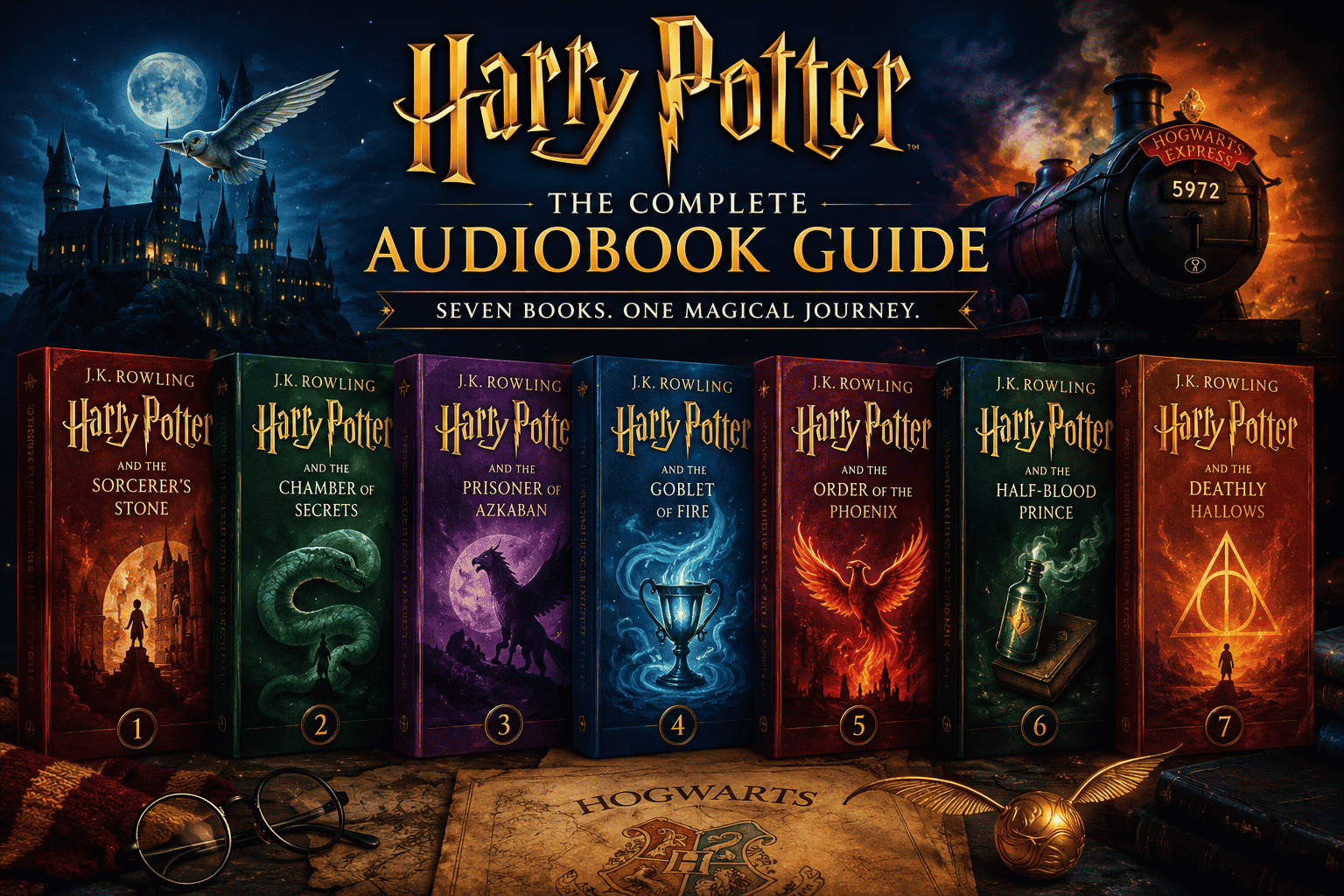 Harry Potter Series: The Complete Audiobook Guide | B For Book Review