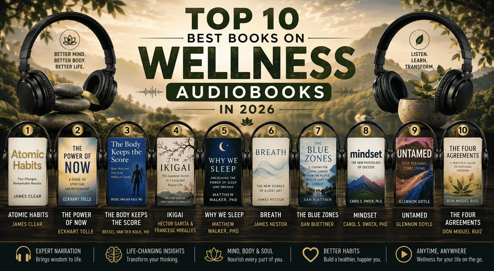 Top 10 Best Books on Wellness Audiobooks in 2026